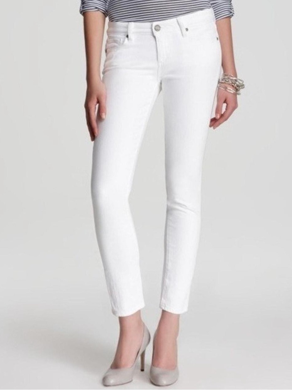 Paige Verdugo Ankle Jeans - White